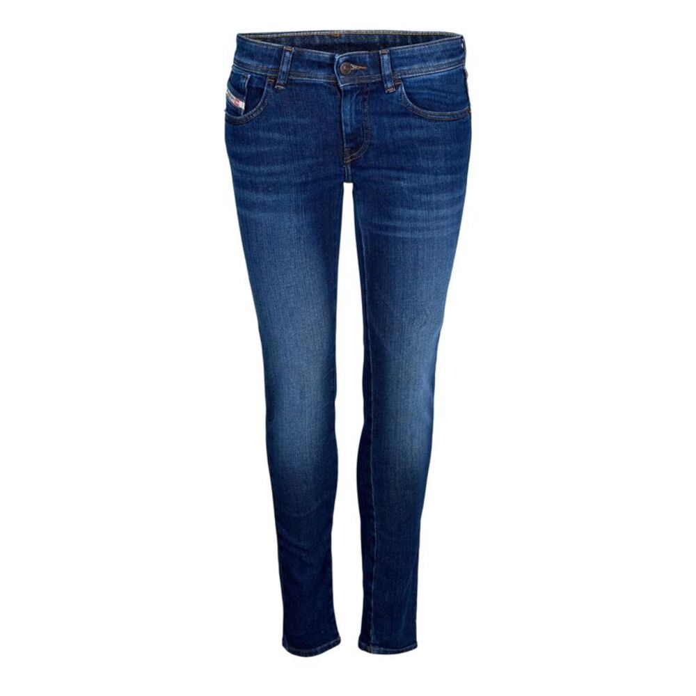 Diesel Womens/Ladies Mid Rise Straight Leg Jeans / Blue Denim